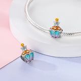 925 Sterling Silver Perfume Bottle Charm for Bracelets Fine Jewelry Women