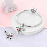 925 Sterling Silver Pisa Italy Charm for Bracelets Fine Jewelry Women Pendant