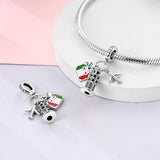 925 Sterling Silver Pisa Italy Charm for Bracelets Fine Jewelry Women Pendant