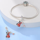 925 Sterling Silver Queen of Hearts Charm for Bracelets Fine Jewelry Women Pendant