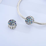 925 Sterling Silver Romance in Paris Charm for Bracelets Fine Jewelry Women