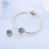 925 Sterling Silver Romance in Paris Charm for Bracelets Fine Jewelry Women
