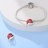 925 Sterling Silver Santa Christmas Hat Charm for Bracelets Fine Jewelry Women