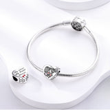 925 Sterling Silver Sisters Charm for Bracelets Fine Jewelry Women Pendant