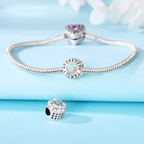 925 Sterling Silver Star of David Charm for Bracelets Fine Jewelry Women