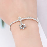925 Sterling Silver Star of David Charm for Bracelets Pendant