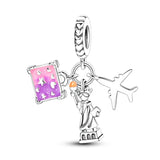 925 Sterling Silver Statue of Liberty New York Charm for Bracelets Fine Jewelry Women Pendant