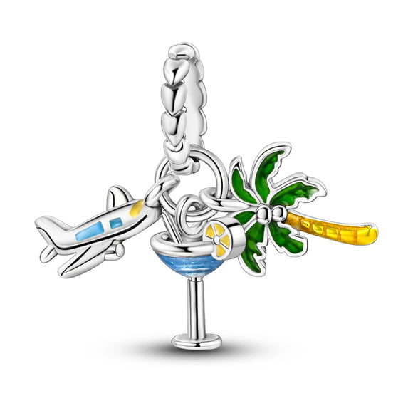 925 Sterling Silver Summer Fun Charm