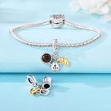 925 Sterling Silver Tea Time Charm for Bracelets Fine Jewelry Women Pendant