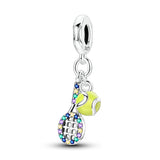 925 Sterling Silver Tennis Charm for Bracelets Fine Jewelry Women Pendant