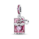 925 Sterling Silver The Lovers Charm for Bracelets Fine Jewelry Women