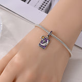 925 Sterling Silver The Moon Charm for Bracelets Fine Jewelry Women Pendant