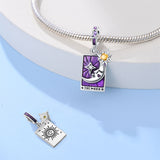 925 Sterling Silver The Moon Charm for Bracelets Fine Jewelry Women Pendant