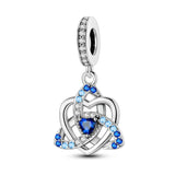 925 Sterling Silver Trinity Knot Charm for Bracelets Fine Jewelry Women Pendant