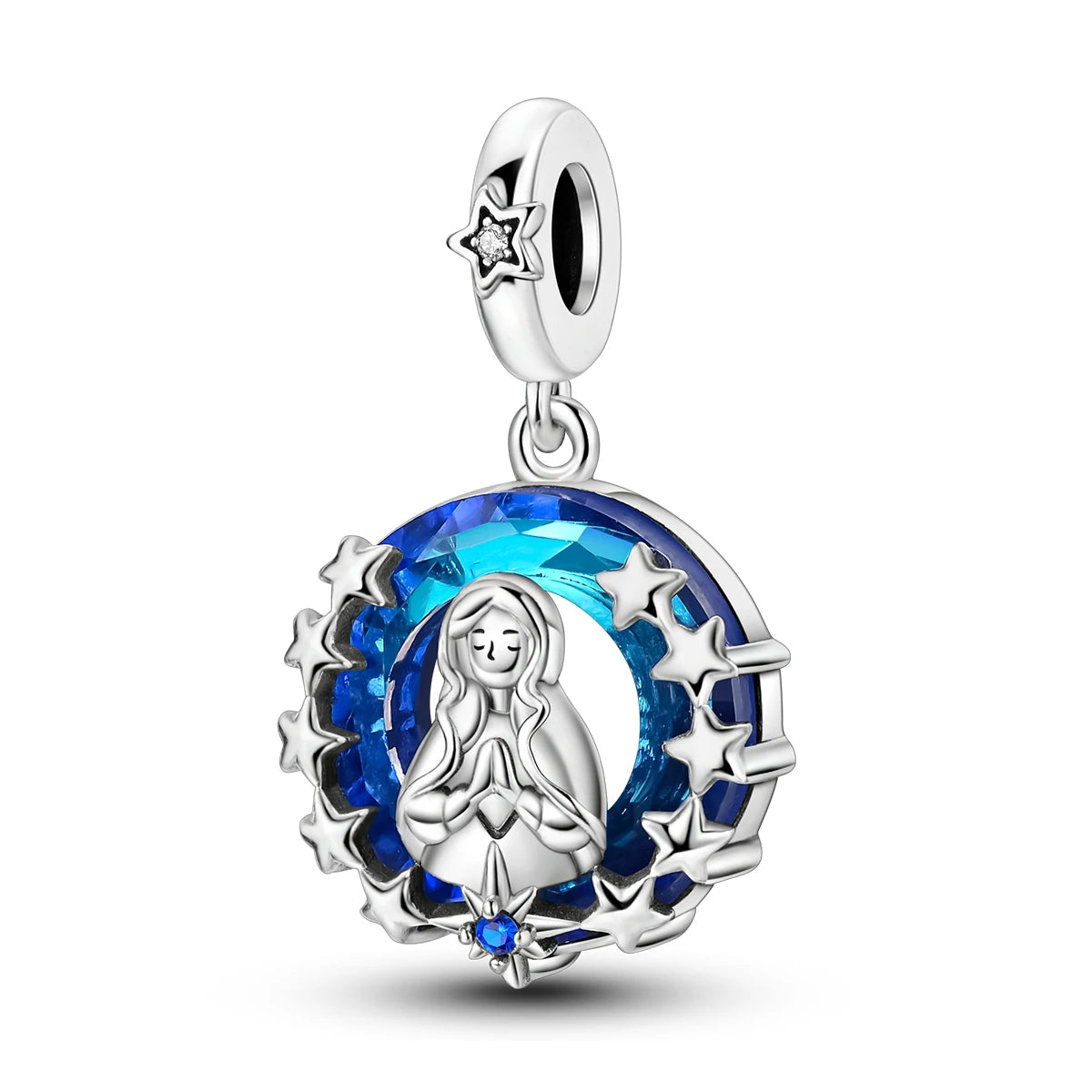 925 Sterling Silver Virgin Mary Charm