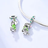 925 Sterling Silver Yorkie Charm for Bracelets Fine Jewelry Women 