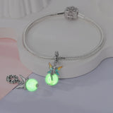 925 Sterling Silver Charm Glow in the Dark Fairy for Bracelets Fine Jewelry Women Pendant