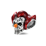 925 Sterling Silver Scary Clown Halloween Charm for Bracelet Fine Jewelry Women Pendant