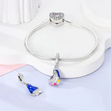 925 Sterling Silver Virgin Mary Charm for Bracelets Jewelry Women Pendant