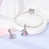925 Sterling Silver Happy Snail Charm for Bracelets Jewelry Women Pendant