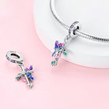 925 Sterling Silver Mockingjay Bird Charm for Bracelets Fine Jewelry Women Pendant
