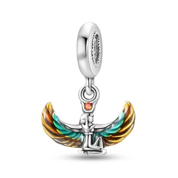 925 Sterling Silver Egyptian Goddess Charm for Bracelets Fine Jewelry Women Pendant