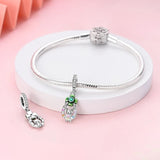 925 Sterling Silver Good Luck Kitty Charm for Bracelets Fine Jewelry Women Pendant