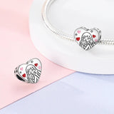 925 Sterling Silver Love My Cat Charm for Bracelets Fine Jewelry Women