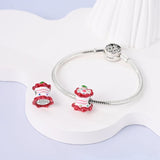 925 Sterling Silver Birthday Cake Charm for Bracelets Fine Jewelry Women
