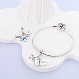 925 Sterling Silver Enjoy the World Charm