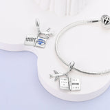 925 Sterling Silver Enjoy the World Charm for Bracelets Fine Jewelry Women Pendant
