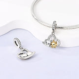 925 Sterling Silver My Best Friend Charm for Bracelets Fine Jewelry Women Pendant