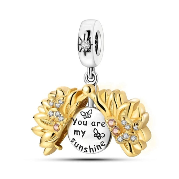 925 Sterling Silver You are my Sunshine Charm