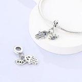 925 Sterling Silver Protection Charm for Bracelets Fine Jewelry Women Pendant