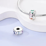 925 Sterling Silver Butterflies Clip Charm for Bracelets Fine Jewelry Women
