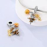 925 Sterling Silver Scarecrow Charm for Bracelets Fine Jewelry Women Pendant