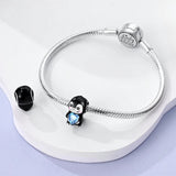 925 Sterling Silver Baby Penguin Charm for Bracelets Fine Jewelry Women Pendant