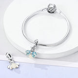 925 Sterling Silver Shine Your Light Charm for Bracelets Fine Jewelry Women Pendant
