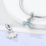 925 Sterling Silver Shine Your Light Charm for Bracelets Fine Jewelry Women Pendant