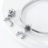 925 Sterling Silver Boy and Girl Charm for Bracelets Fine Jewelry Women Pendant