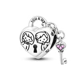 925 Sterling Silver Forever and Always Charm for Bracelets Fine Jewelry Women