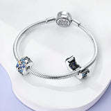 925 Sterling Silver Stars Clip Charm for Bracelets Jewelry Women