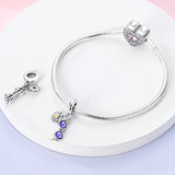 925 Sterling Silver Sunshine Charm for Bracelets Fine Jewelry Women Pendant