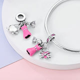 925 Sterling Silver Engagement Charm for Bracelets Fine Jewelry Women Pendant