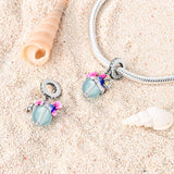 925 Sterling Silver Anglerfish Charm for Bracelets Fine Jewelry Women Pendant
