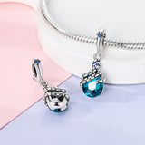 925 Sterling Silver Snake Charms for Bracelets Fine Jewelry Women Pendant
