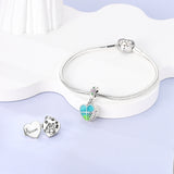 925 Sterling Silver Sister Love Charm for Bracelets Jewelry Women Pendant