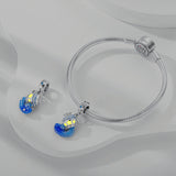 925 Sterling Silver Glow in the Dark Aquarius Charm for Bracelets Jewelry Women