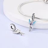 925 Sterling Silver Fairy Charm for Bracelets Fine Jewelry Women Pendant