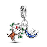 925 Sterling Silver Treehouse Charm for Bracelets Fine Jewelry Women Pendant